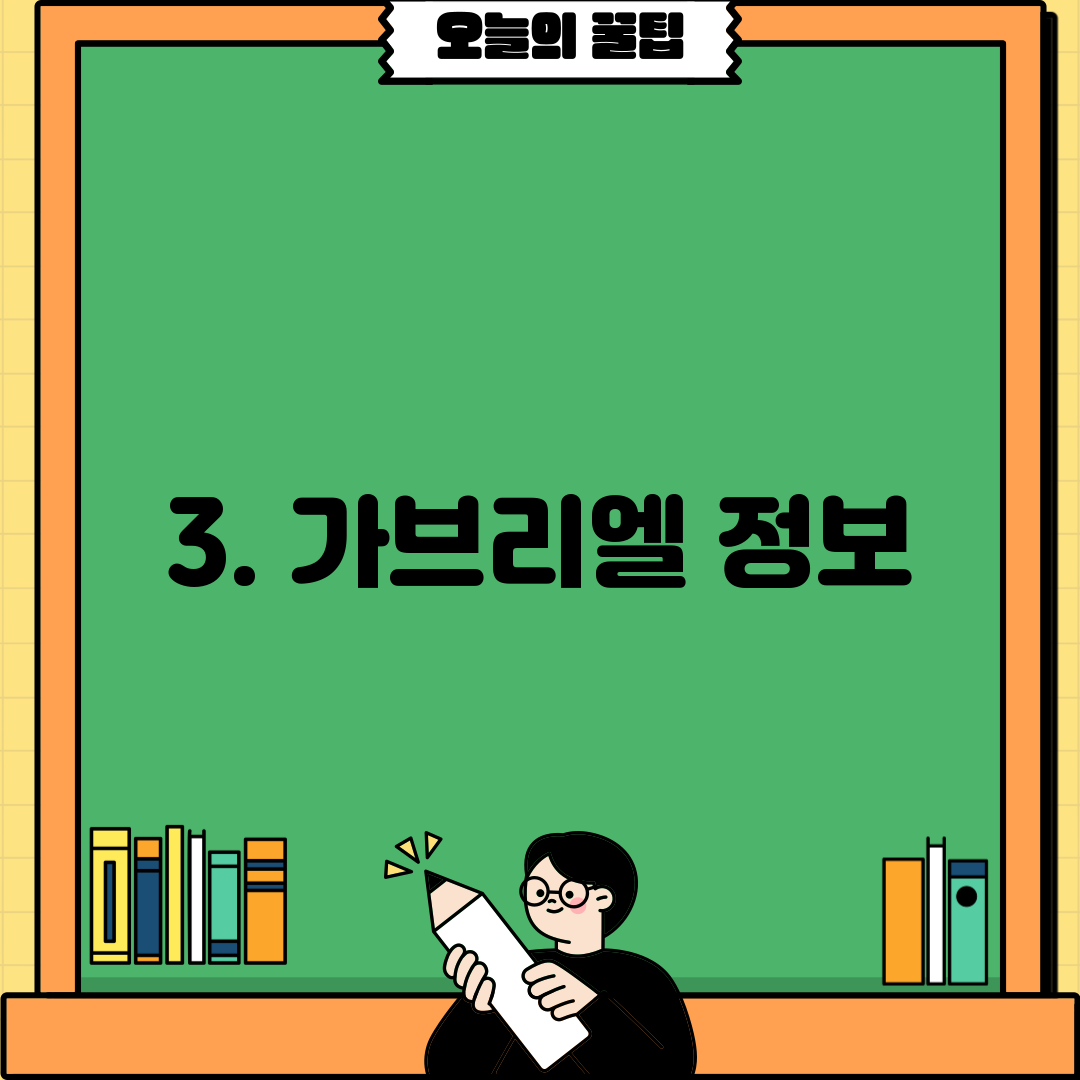 3. 가브리엘 정보