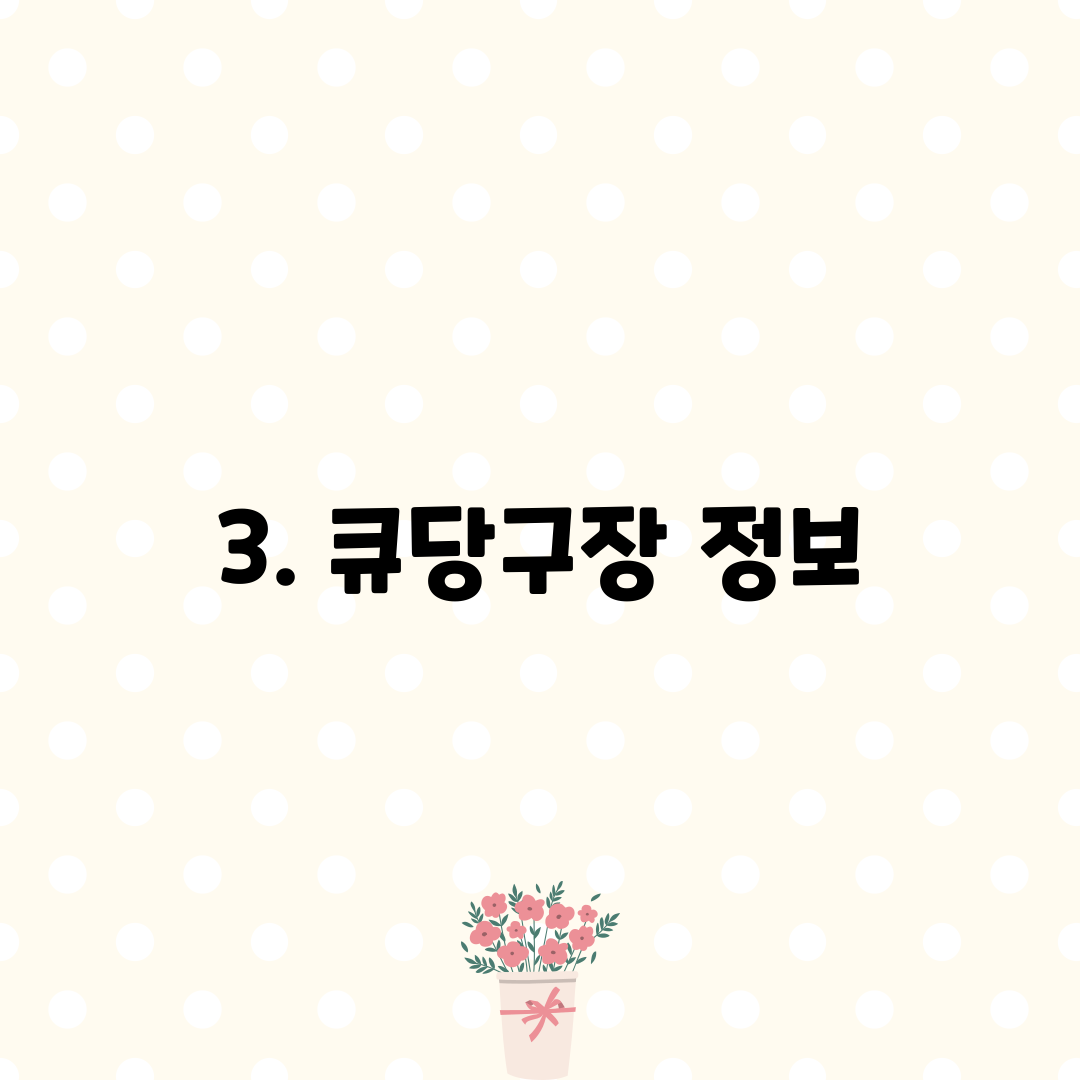 3. 큐당구장 정보