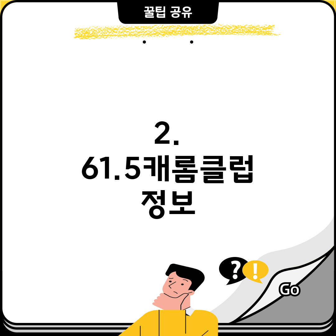 2. 61.5캐롬클럽 정보