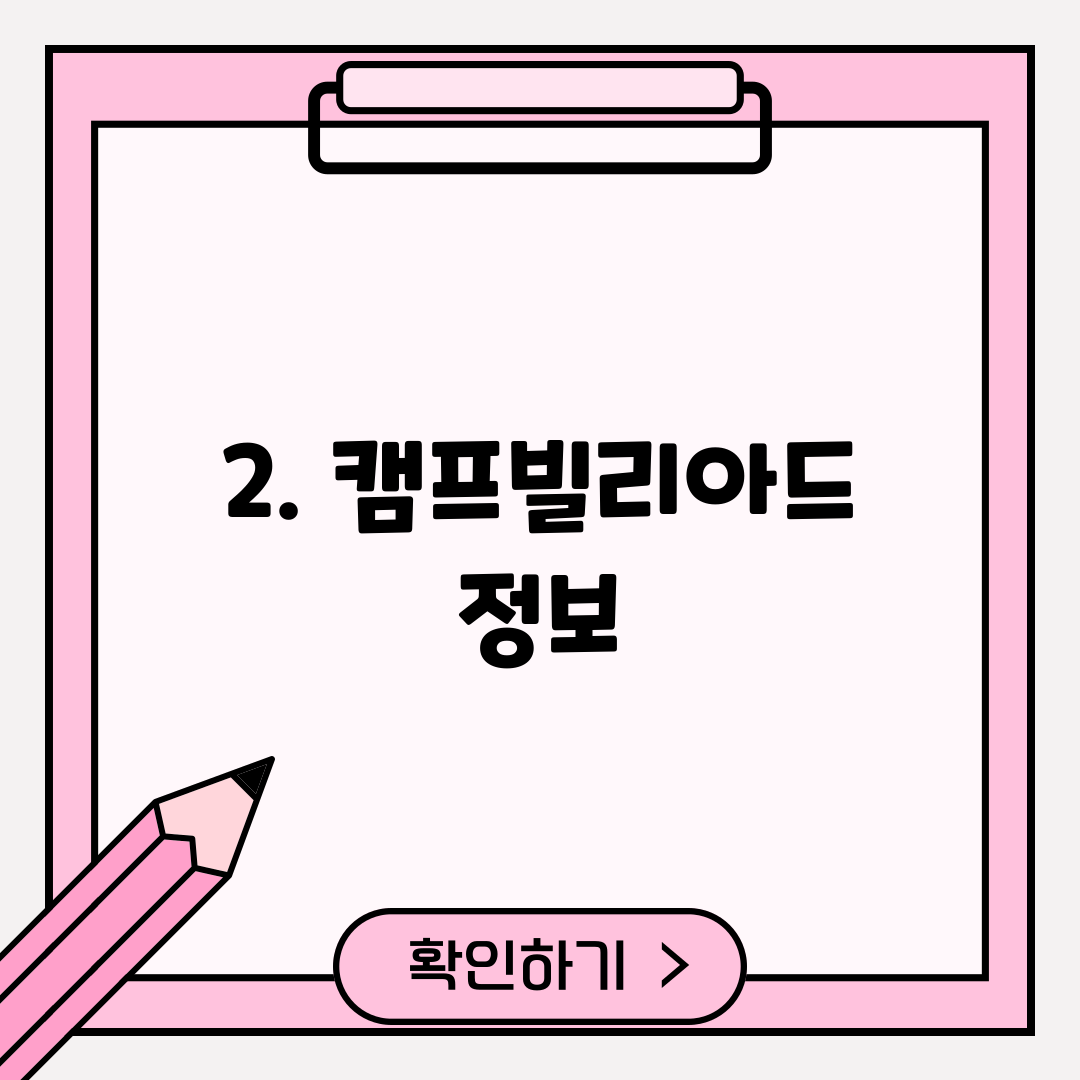 2. 캠프빌리아드 정보