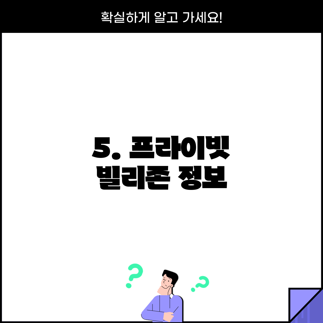 5. 프라이빗 빌리존 정보