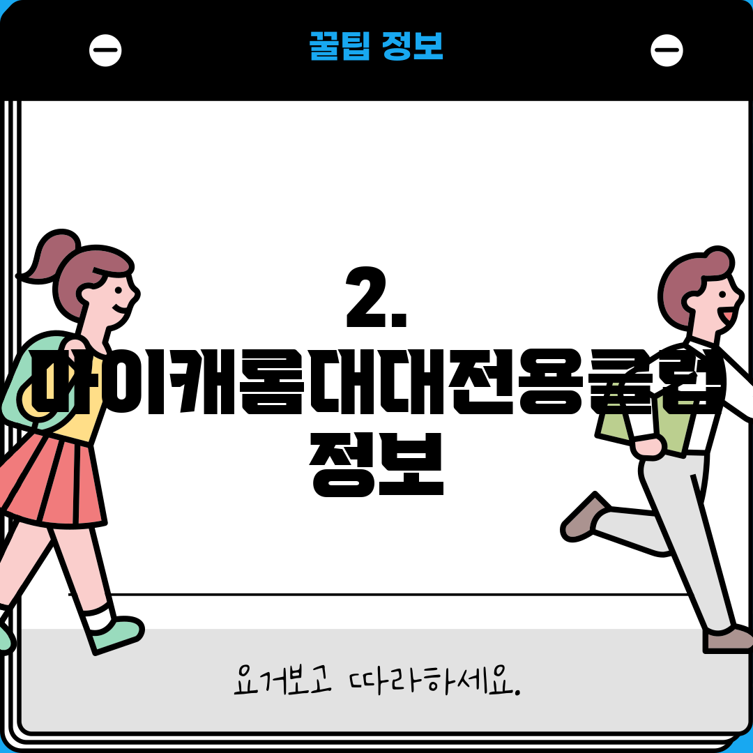 2. 마이캐롬대대전용클럽 정보