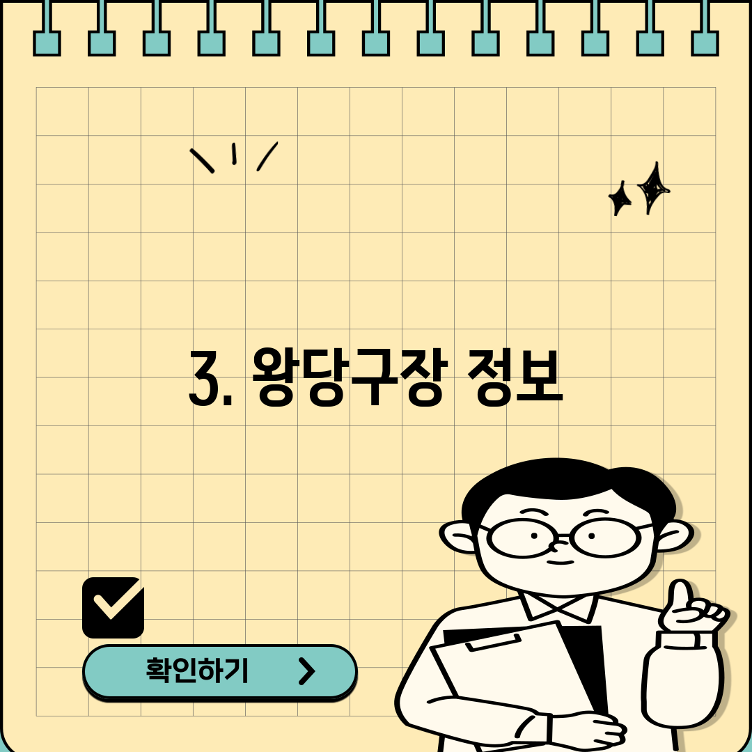 3. 왕당구장 정보