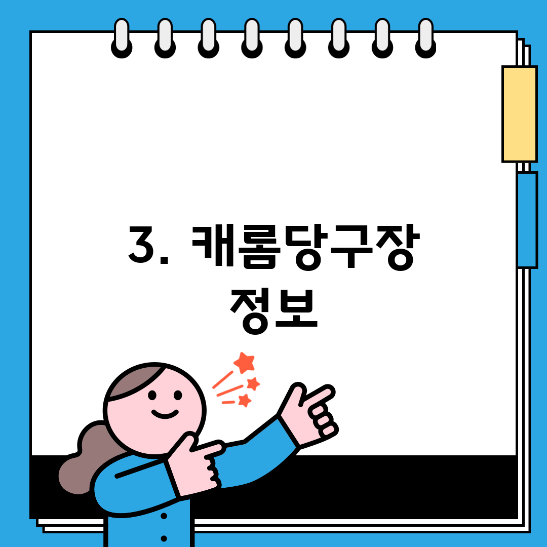 3. 캐롬당구장 정보
