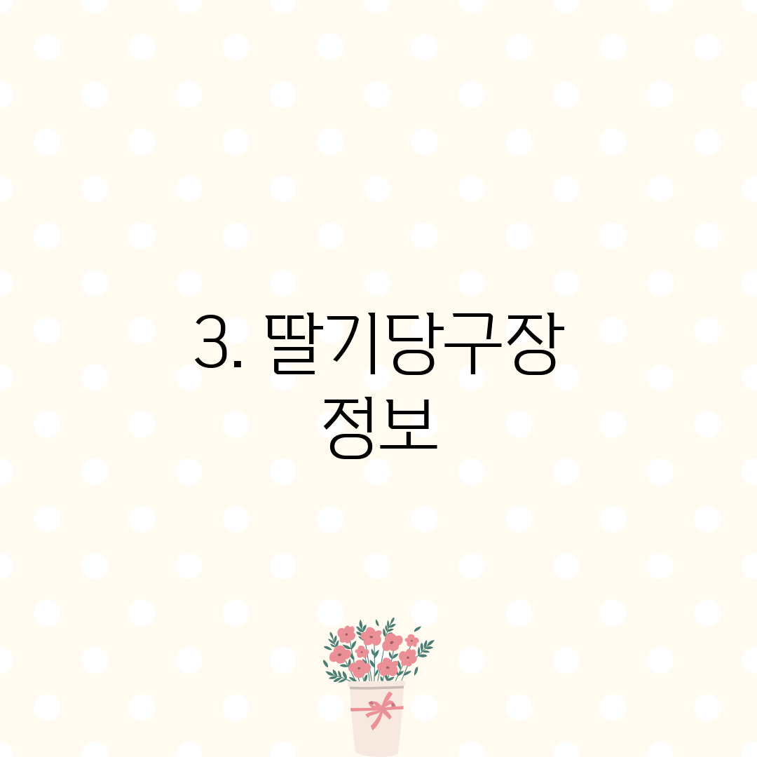 3. 딸기당구장 정보