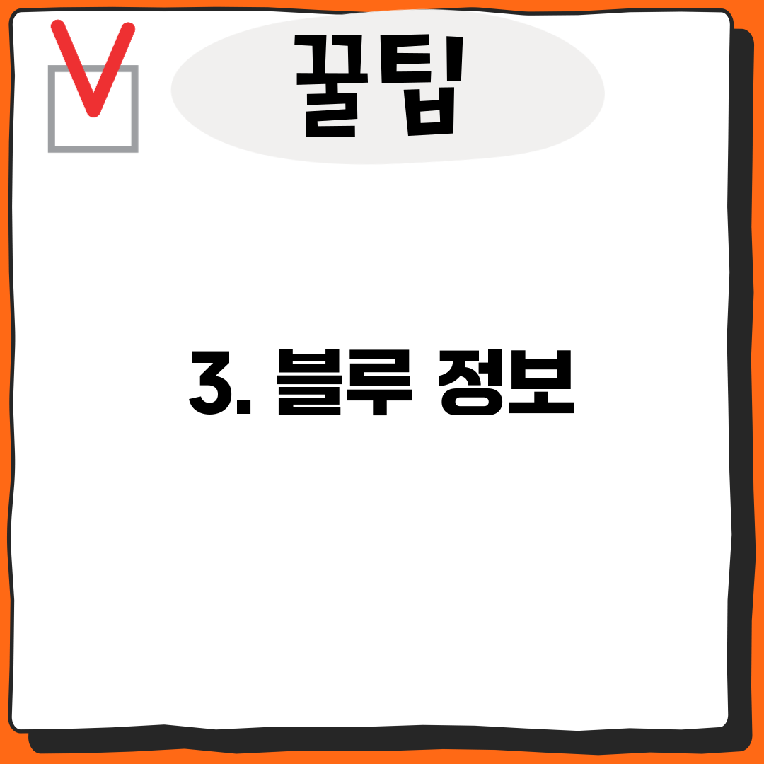 3. 블루 정보