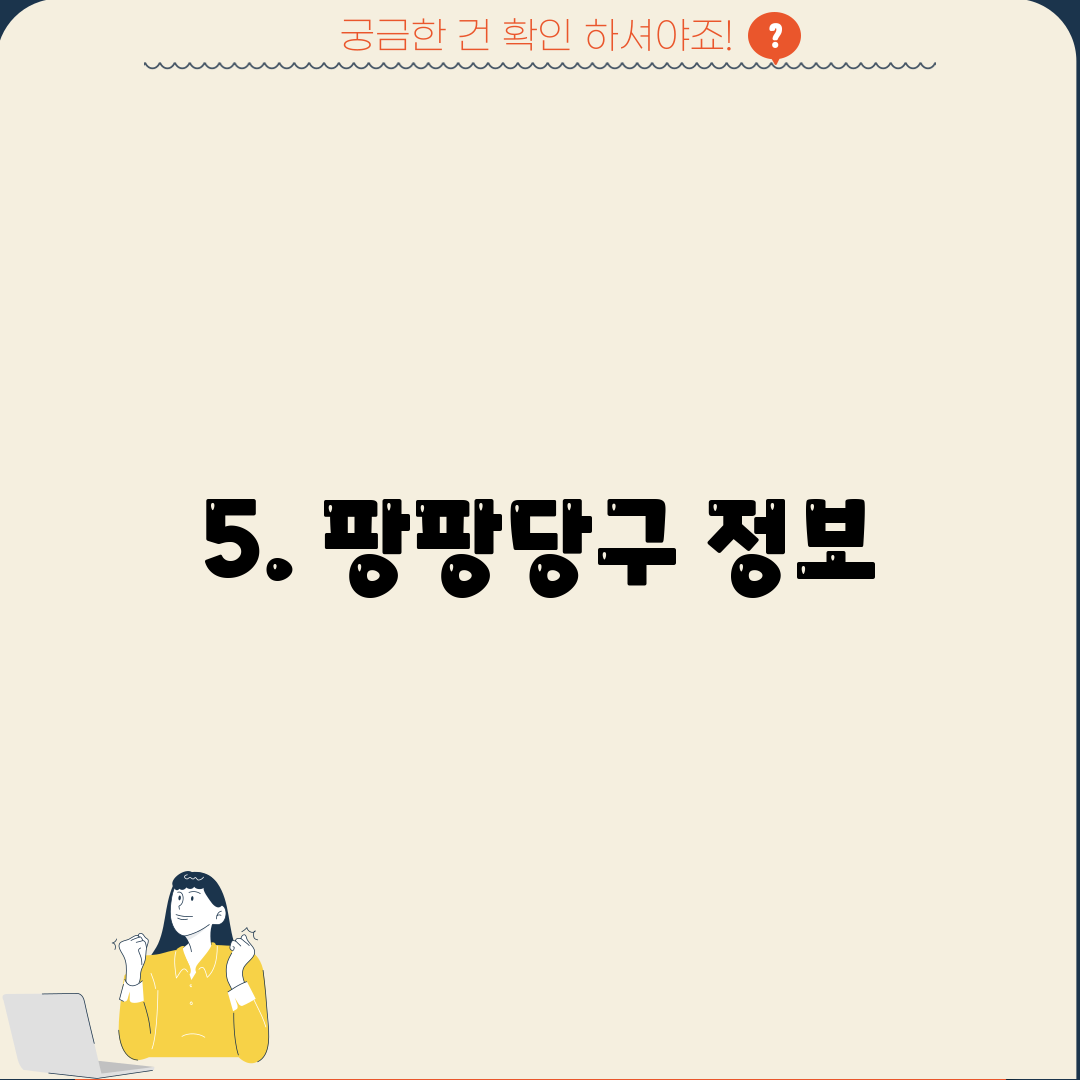 5. 팡팡당구 정보