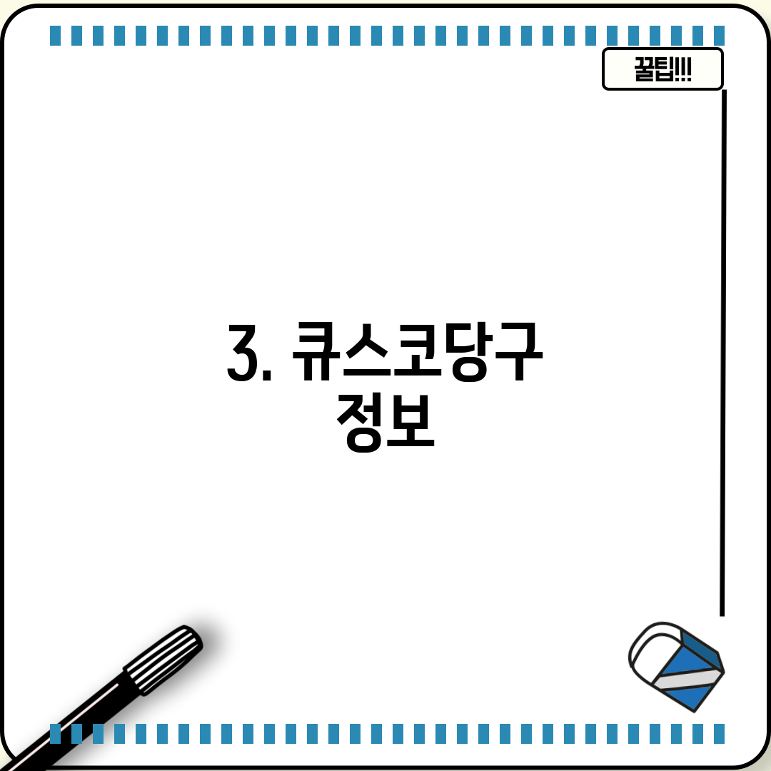 3. 큐스코당구 정보