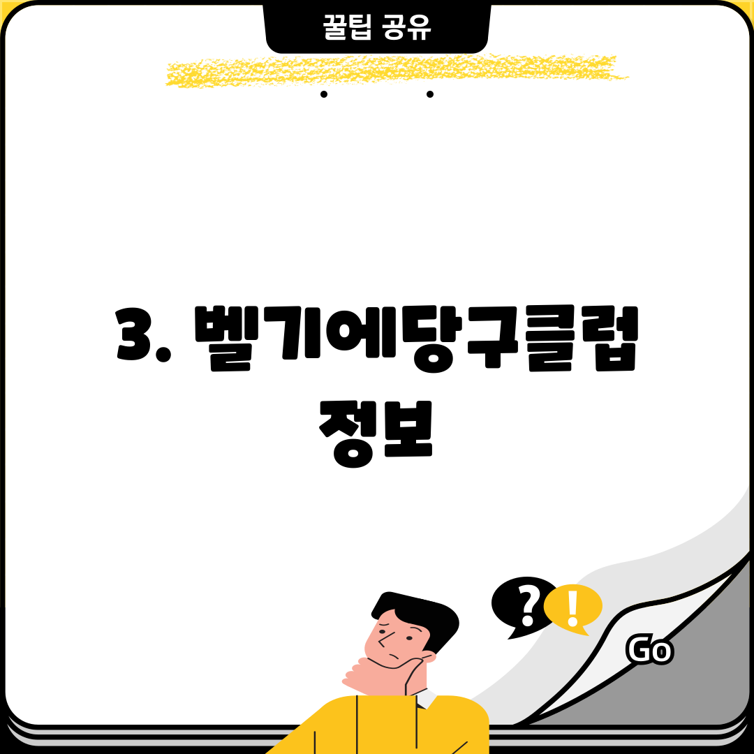 3. 벨기에당구클럽 정보