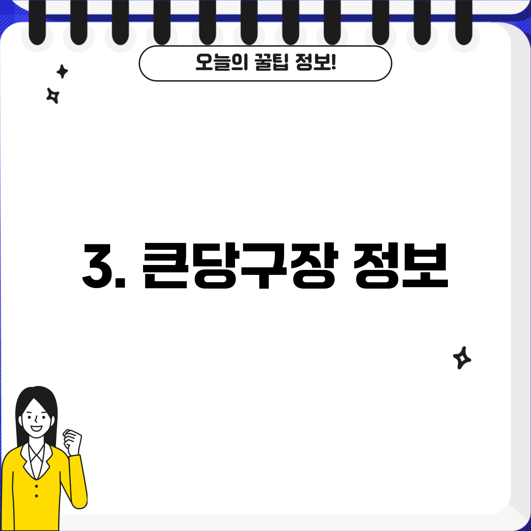 3. 큰당구장 정보