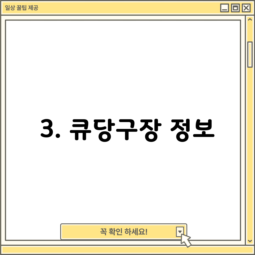 3. 큐당구장 정보