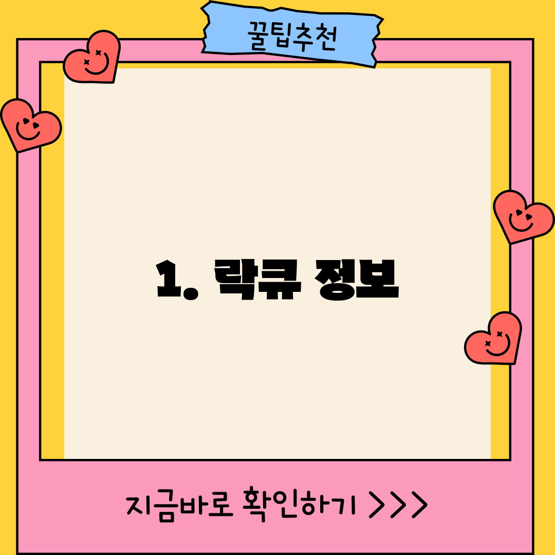 1. 락큐 정보