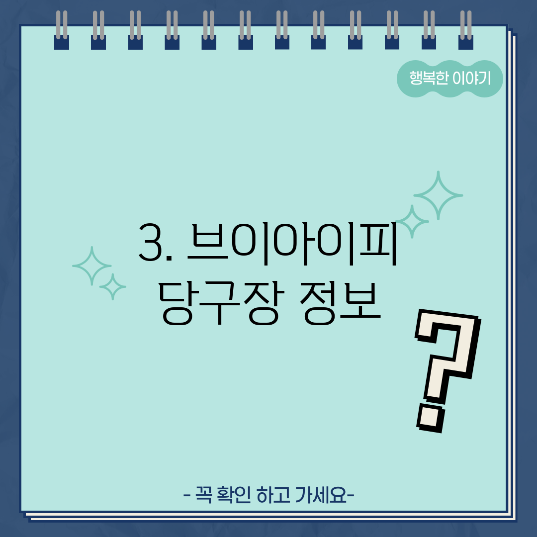 3. 브이아이피 당구장 정보