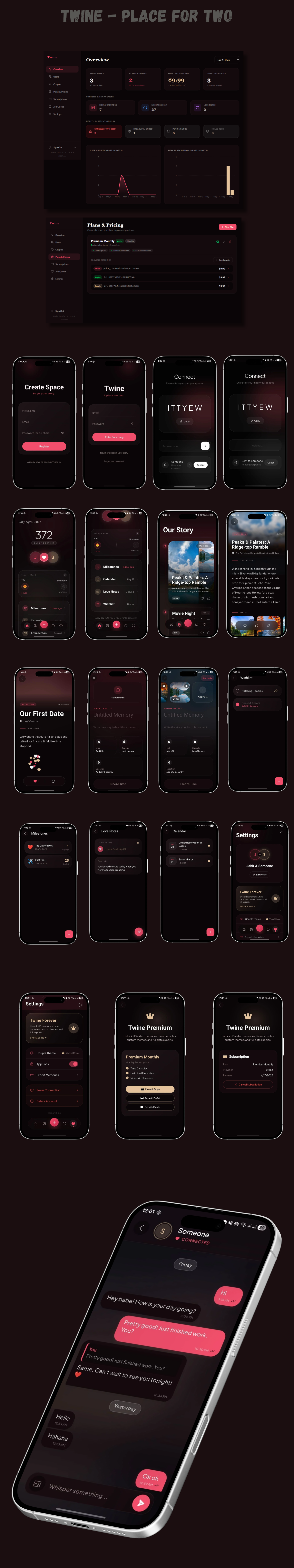 Twine | Couples Only Private Social Network Full Application