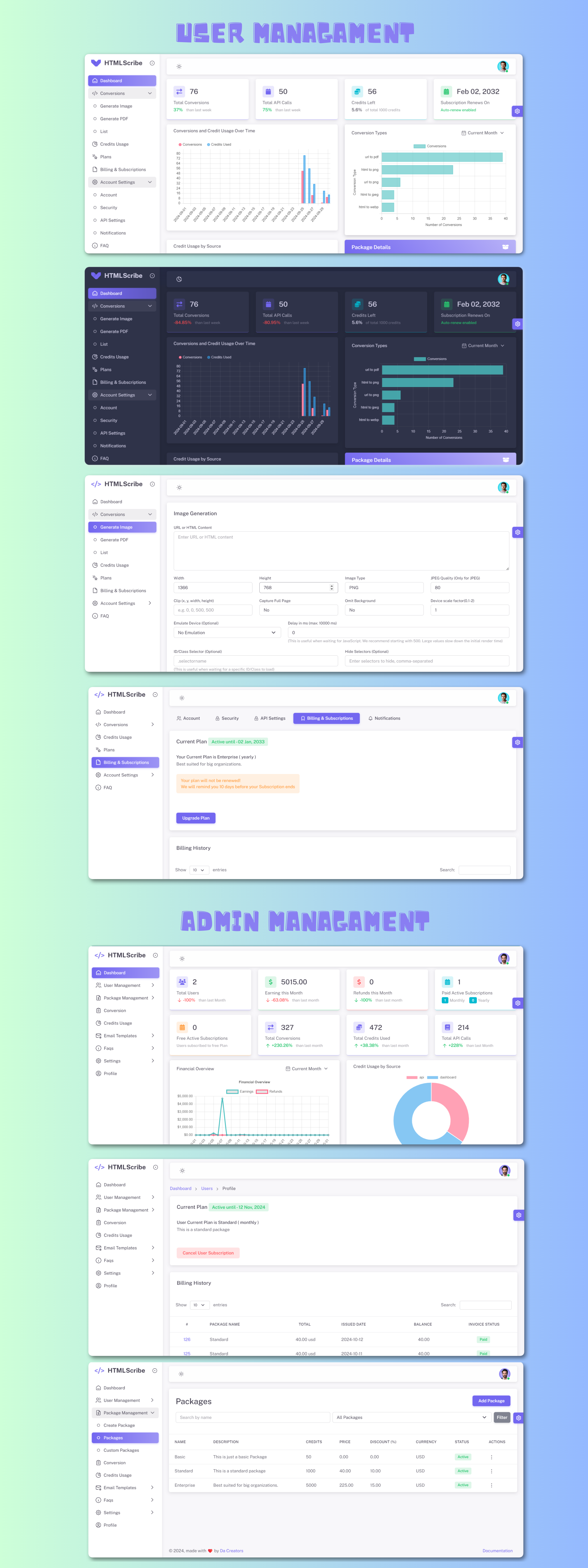 Advanced SAAS Solution Screenshots