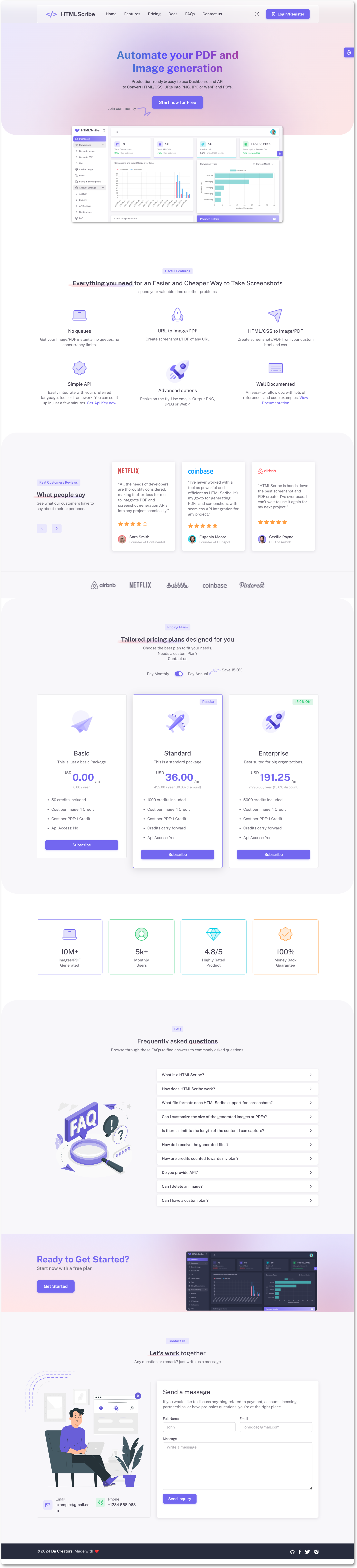 Advanced SAAS Solution Frontend Screenshot