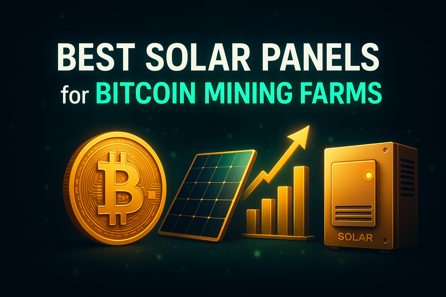 Best Solar Panels for Bitcoin Mining Farms