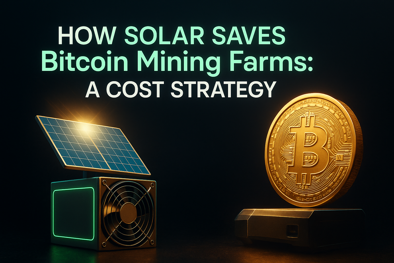 How Solar Saves Bitcoin Mining Farms: A Cost Strategy