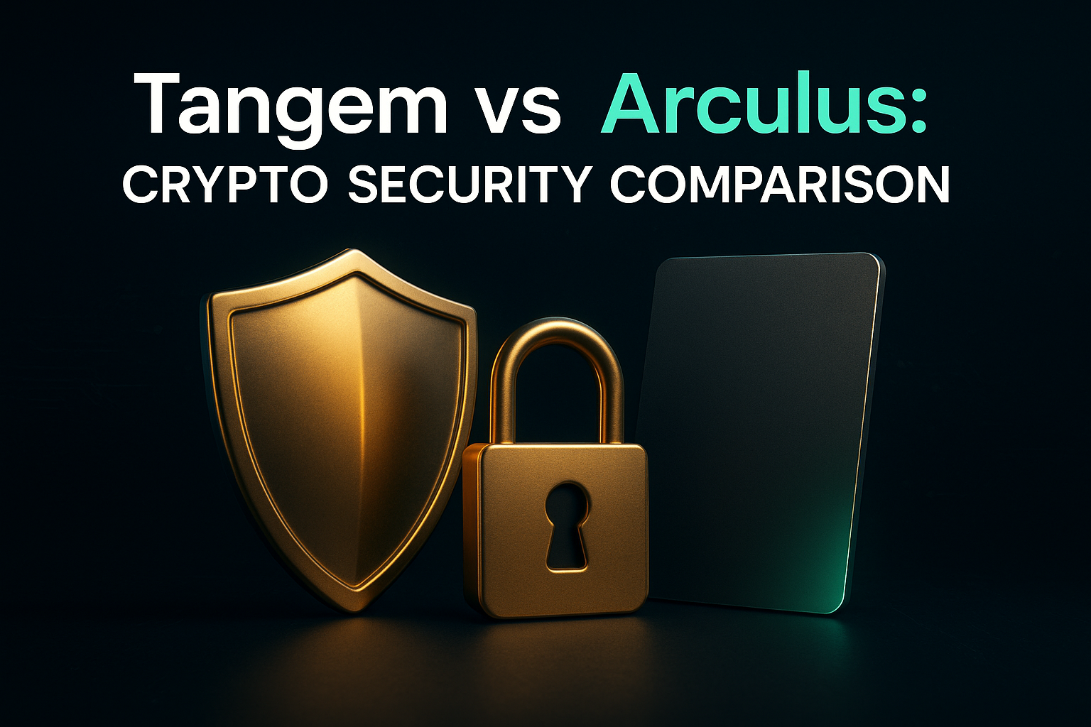 Tangem vs Arculus: Crypto Security Comparison