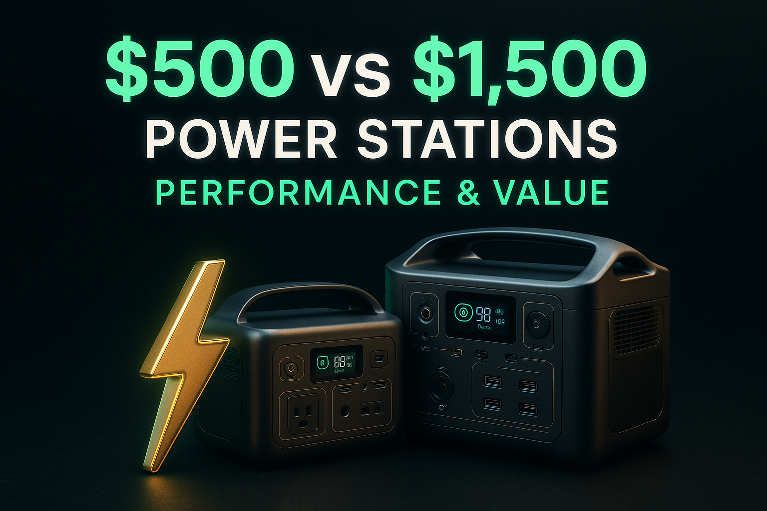$500 vs $1,500 Power Stations: Performance & Value