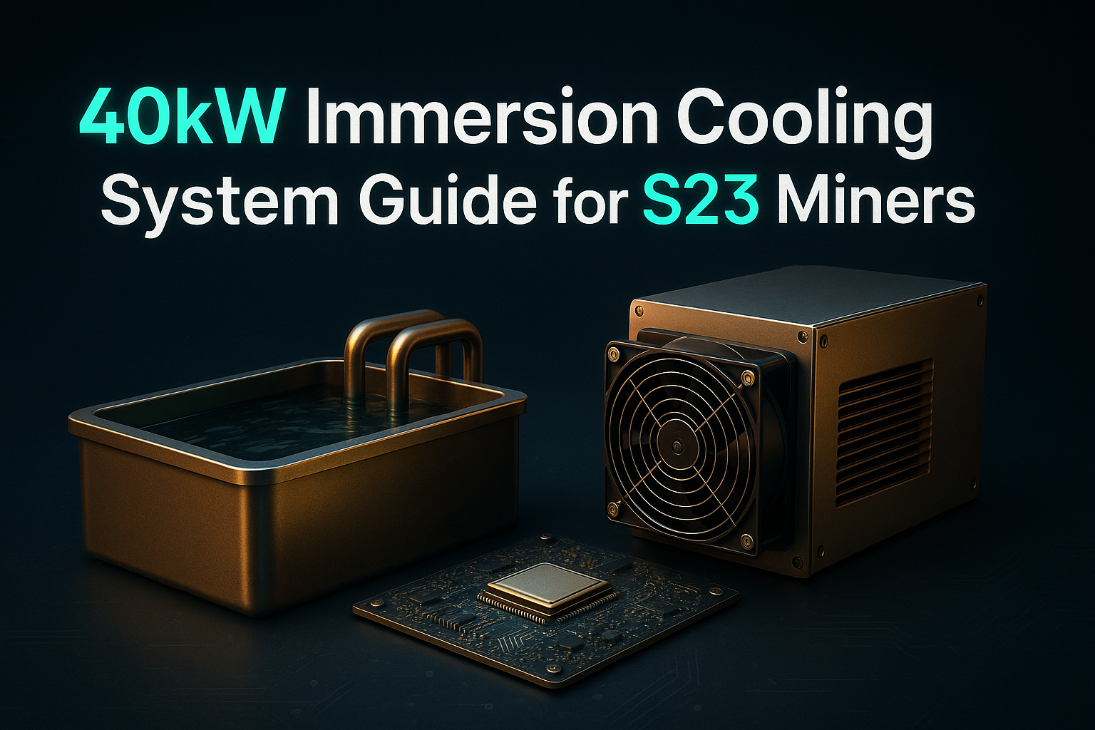 40KW Immersion Cooling System Guide for S23 Miners