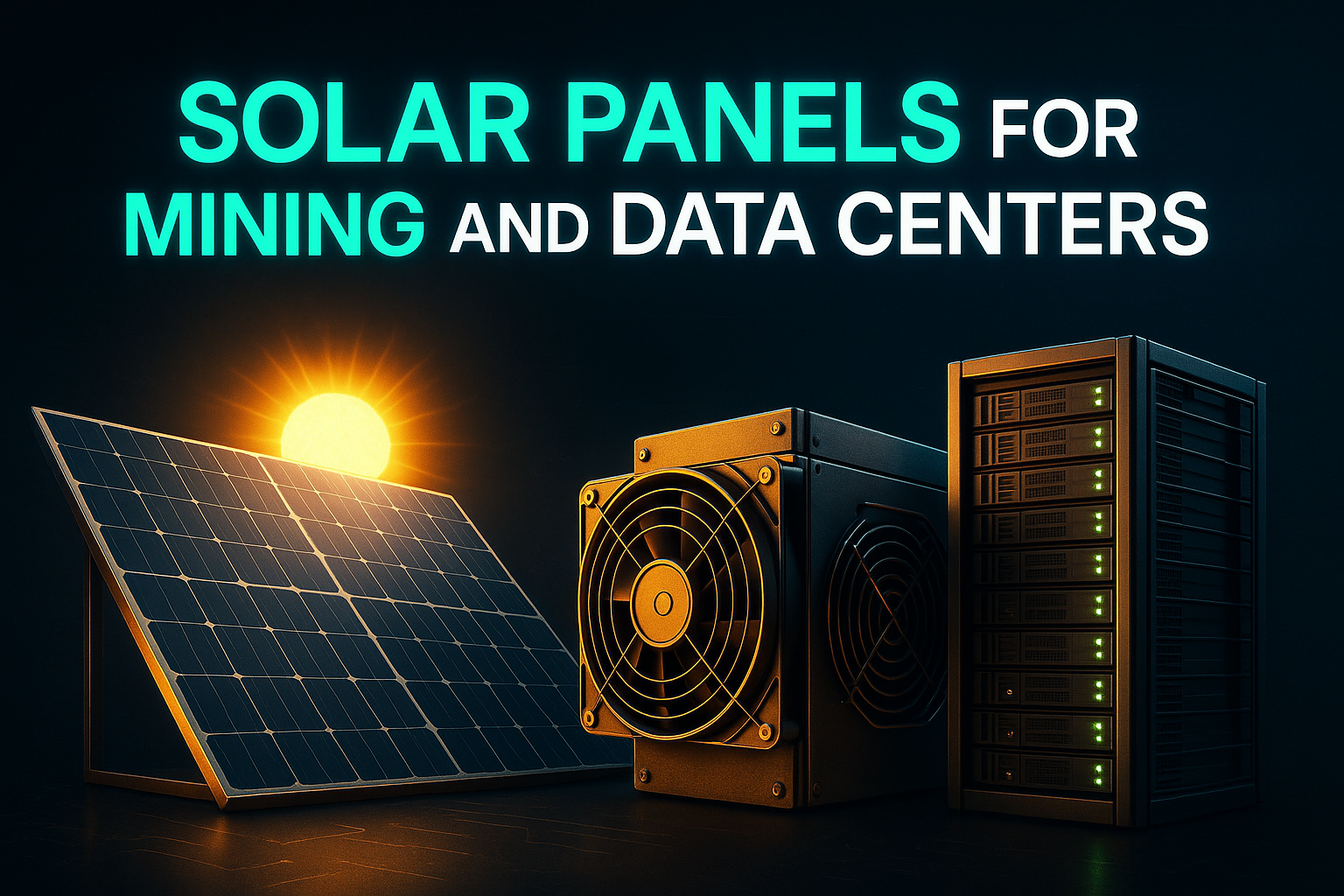 Solar Panels for Mining and Data Centers
