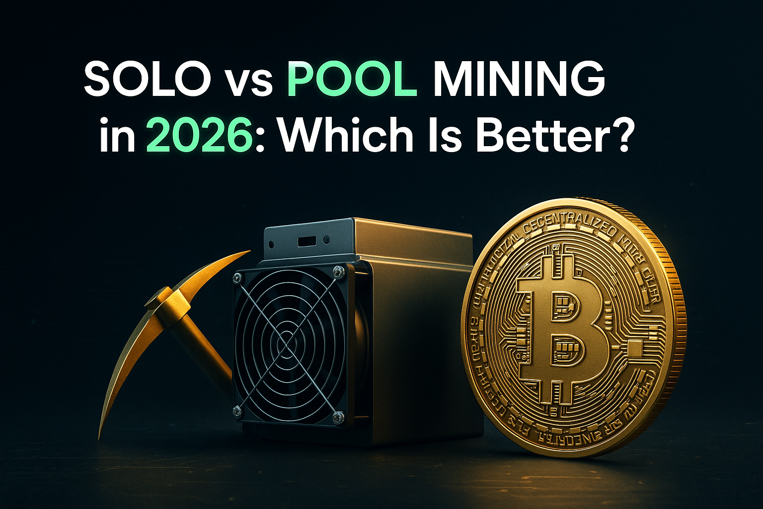 Solo vs Pool Mining in 2026: Which Is Better?