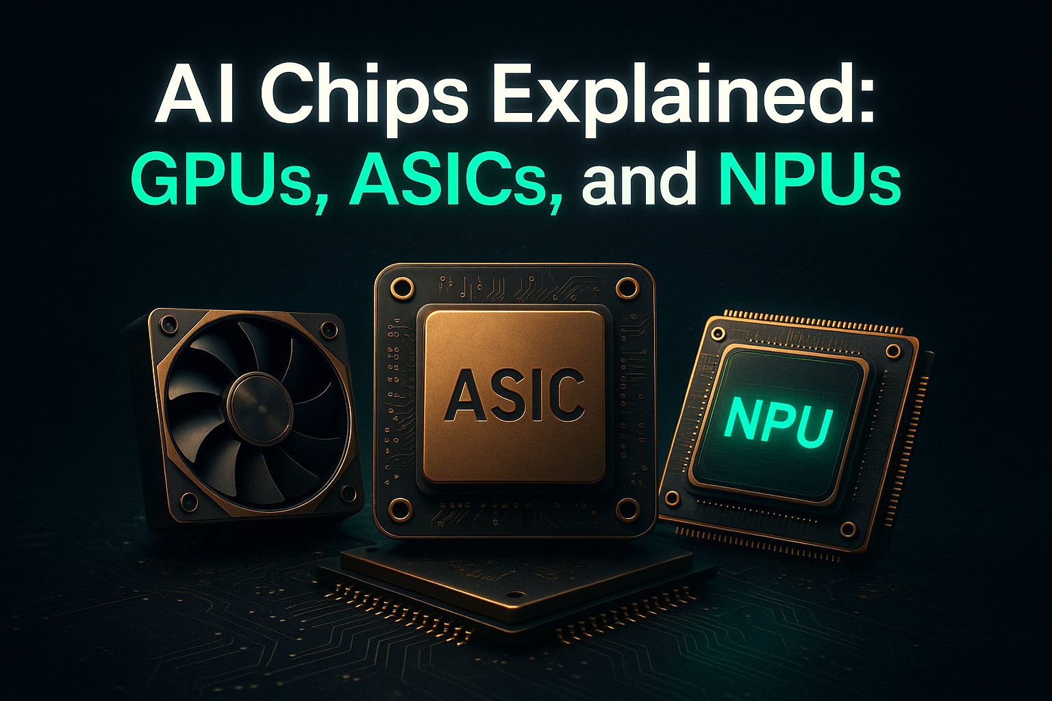 AI Chips Explained: GPUs, ASICs, and NPUs
