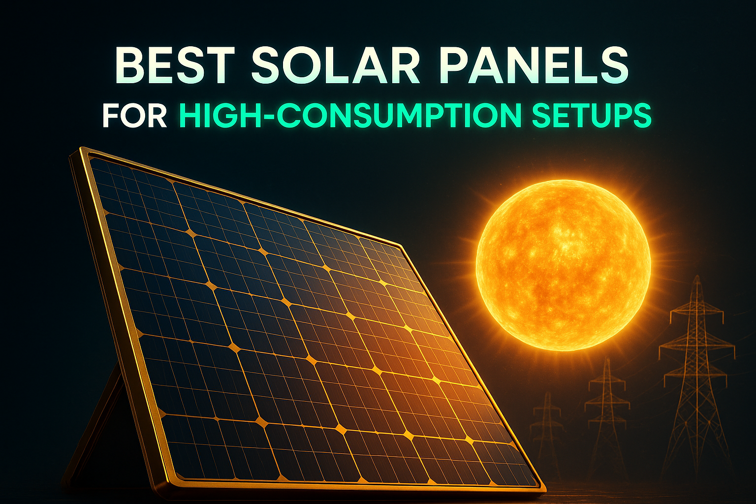 Best Solar Panels for High-Consumption Setups
