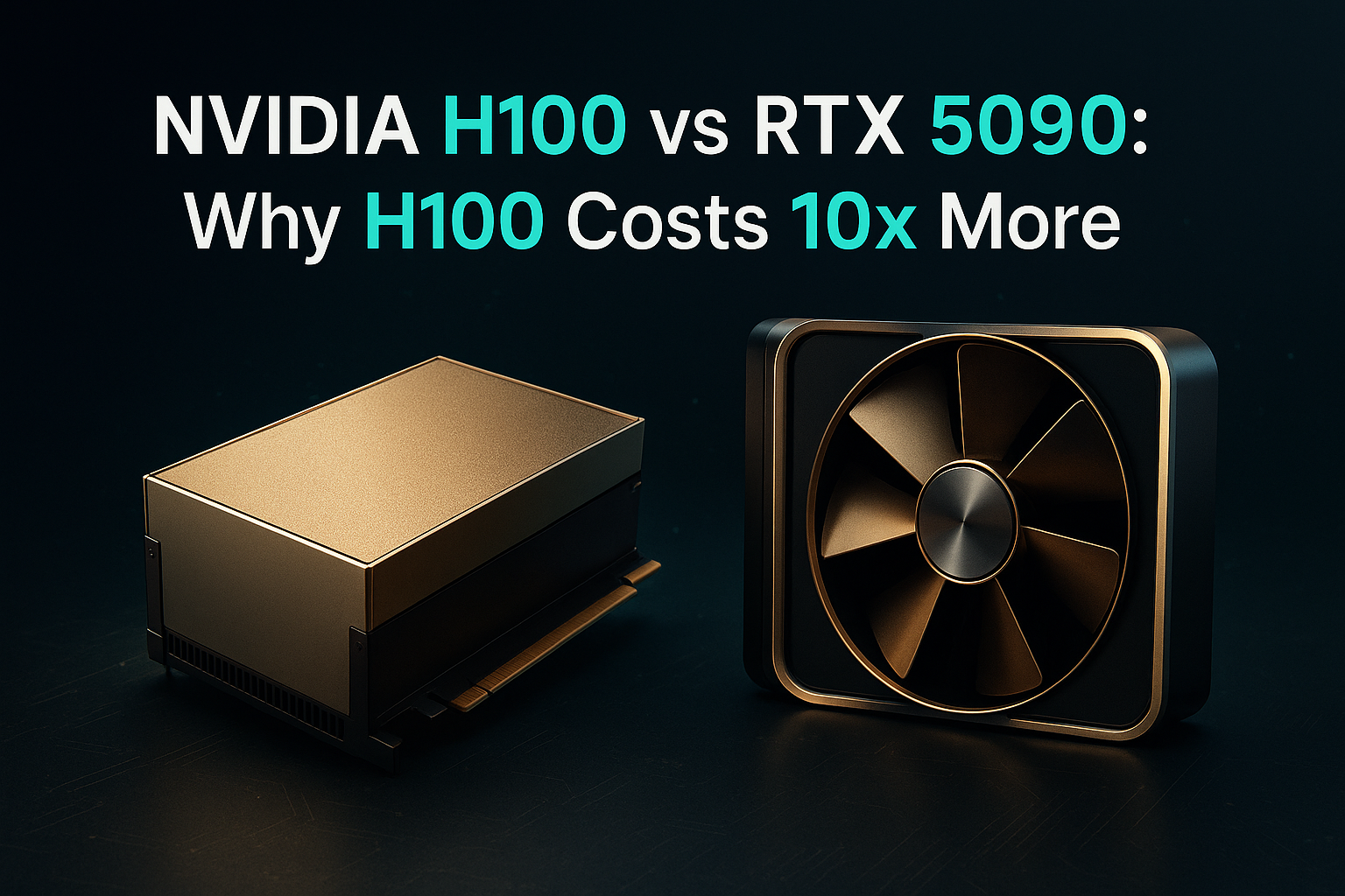 NVIDIA H100 vs RTX 5090: Why H100 Costs 10x More