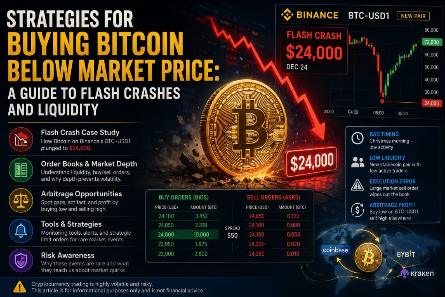 Strategies for Buying Bitcoin Below Market Price: A Guide to Flash Crashes and Liquidity