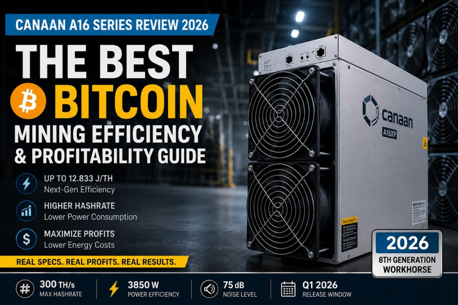 Canaan A16 Series Review 2026: The Best Bitcoin Mining Efficiency and Profitability Guide