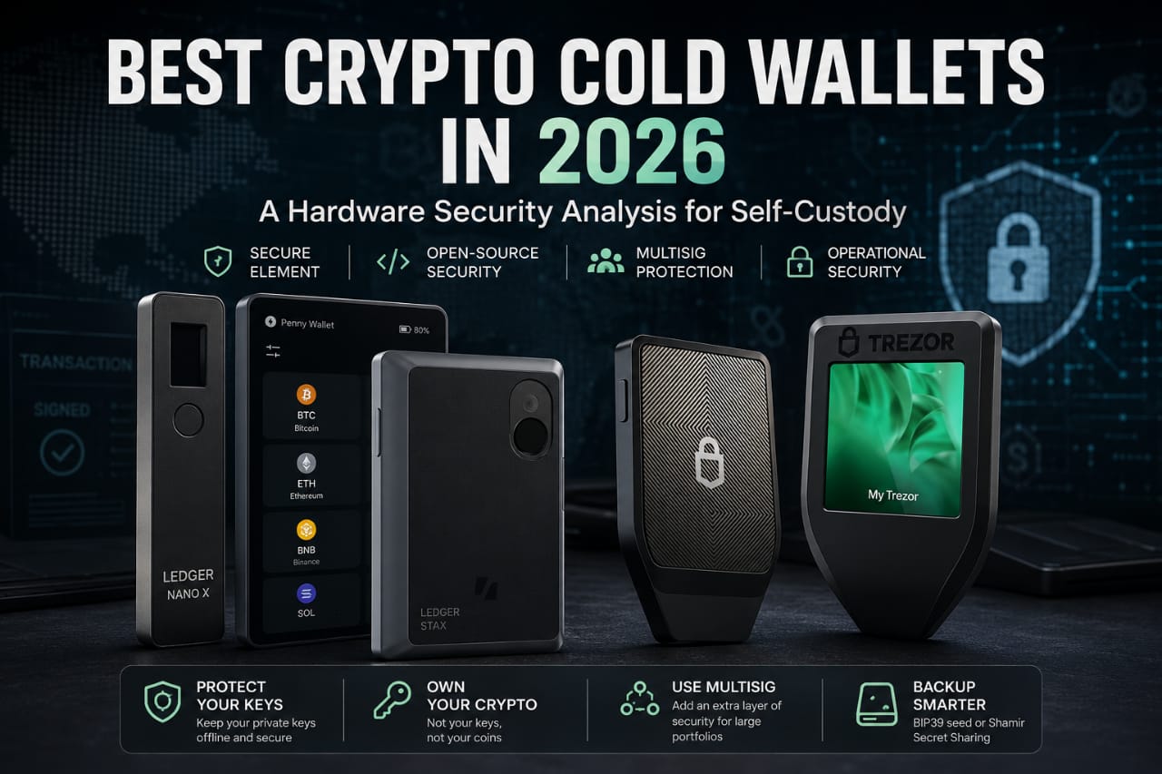 Best Crypto Cold Wallets in 2026: A Hardware Security Analysis for Self-Custody