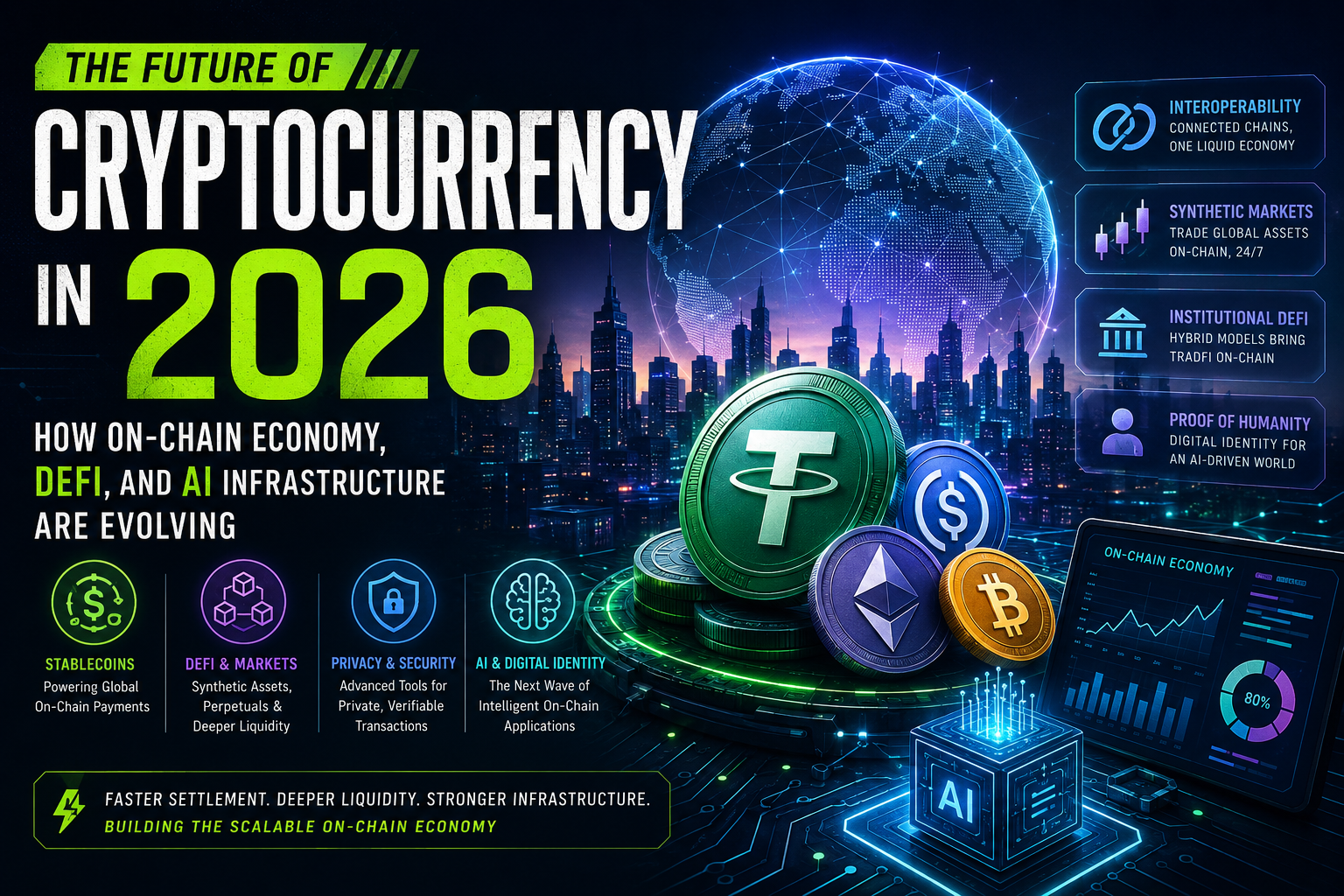 The Future of Cryptocurrency in 2026: How On-Chain Economy, DeFi, and AI Infrastructure Are Evolving
