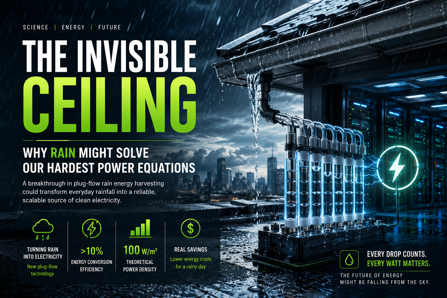 Why Energy Costs Drive Our Interest in New Technologies like Rain-Powered Electricity