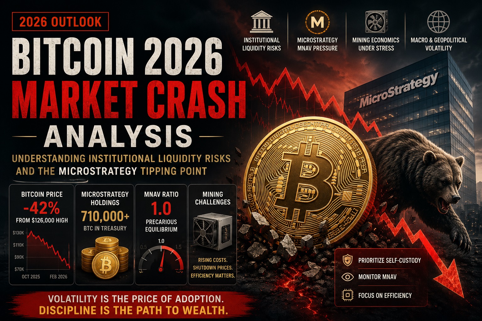 Bitcoin 2026 Market Crash Analysis: Understanding Institutional Liquidity Risks and the MicroStrategy Tipping Point