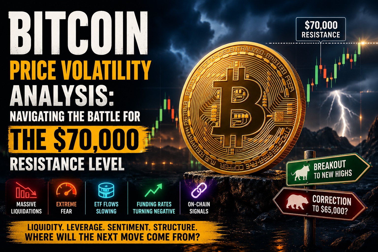 Bitcoin Price Volatility Analysis: Navigating the Battle for the $70,000 Resistance Level