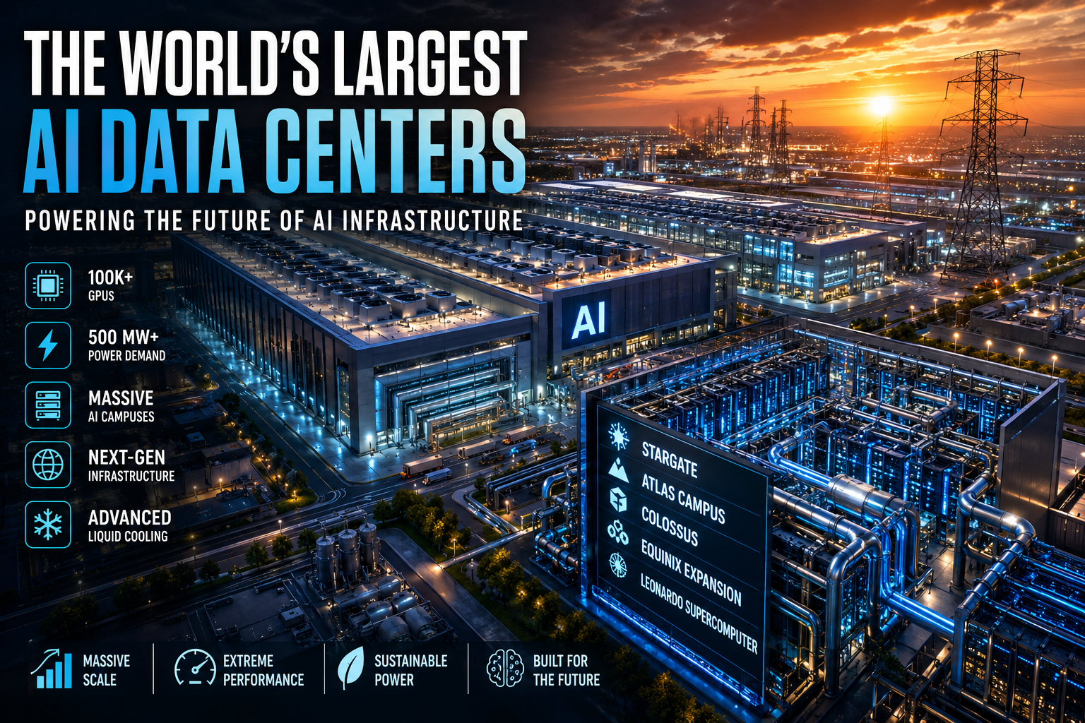 Top 5 Largest AI Data Center and Supercomputing Projects Powering the Future of AI Infrastructure