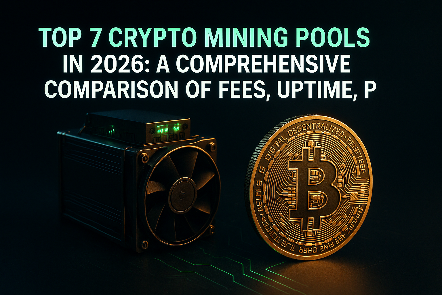 Top 7 Crypto Mining Pools in 2026: A Comprehensive Comparison of Fees, Uptime, Payout Methods, Security, and Profitability