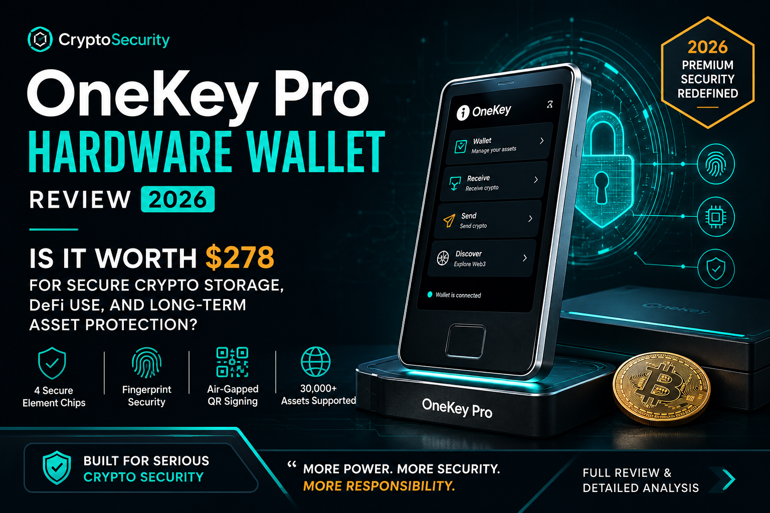 OneKey Pro Hardware Wallet Review 2026: Evaluating Its $278 Price for Secure Crypto Storage, DeFi Applications, and Long-Term Asset Protection