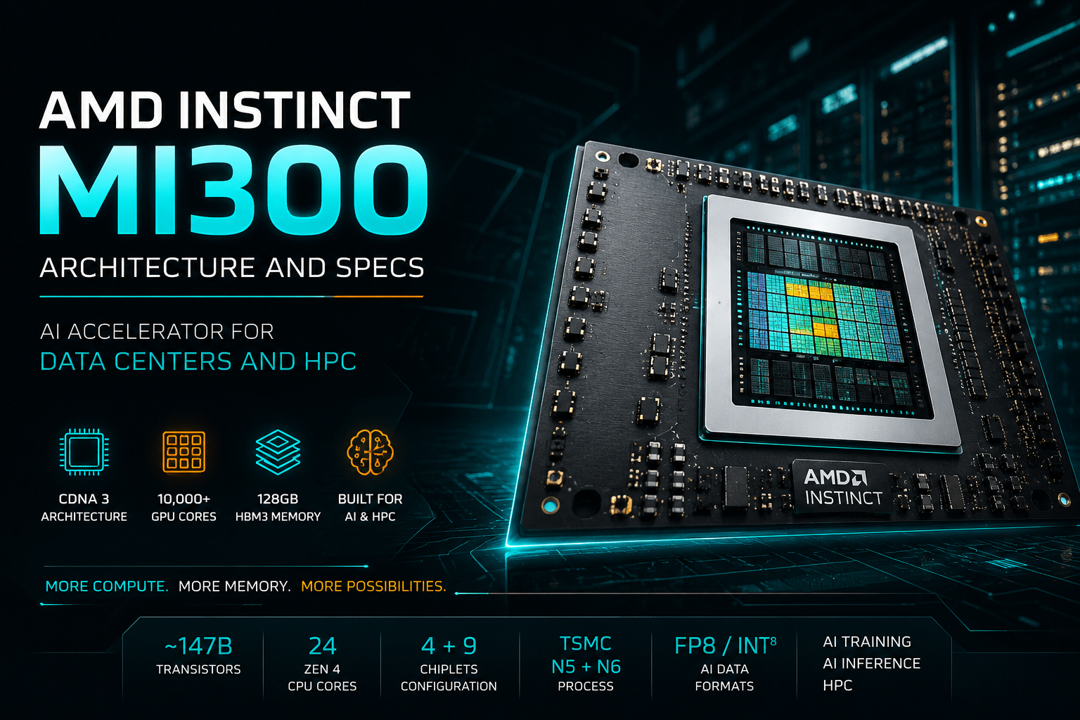 AMD Instinct MI300 Architecture and Specs: AI Accelerator for Data Centers and HPC