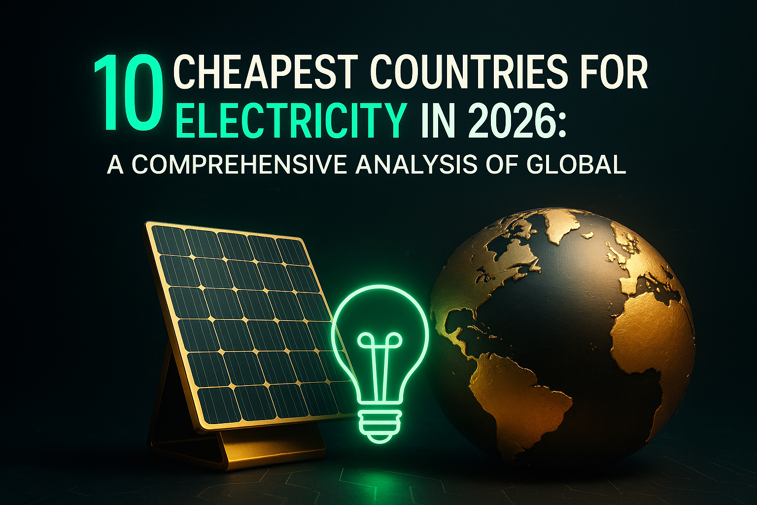 10 Cheapest Countries for Electricity in 2026: A Comprehensive Analysis of Global Power Prices and Energy Costs
