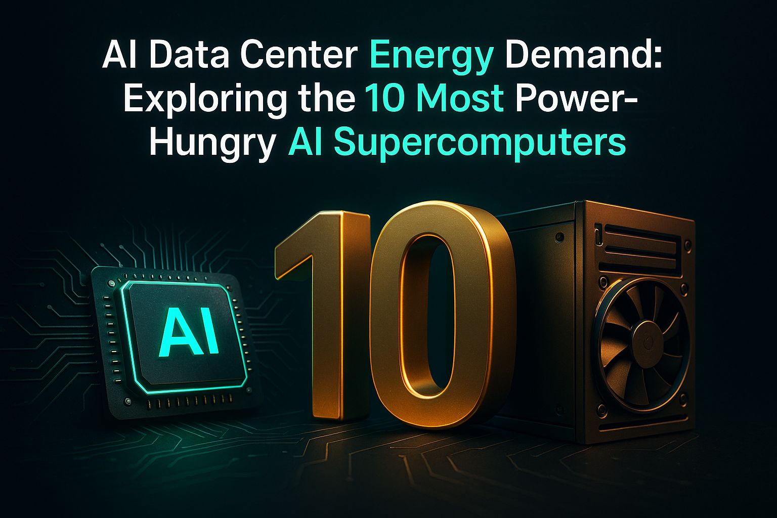 AI Data Center Energy Demand: Exploring the 10 Most Power-Hungry AI Supercomputers and Hyperscale Data Centers