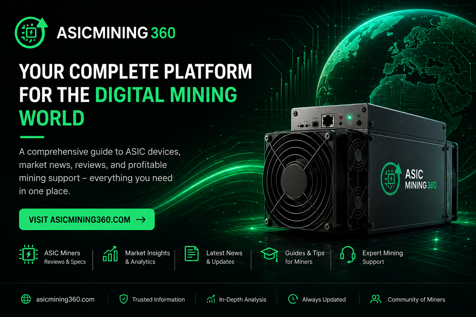 ASICMINING360: Your Crypto Mining Data Hub