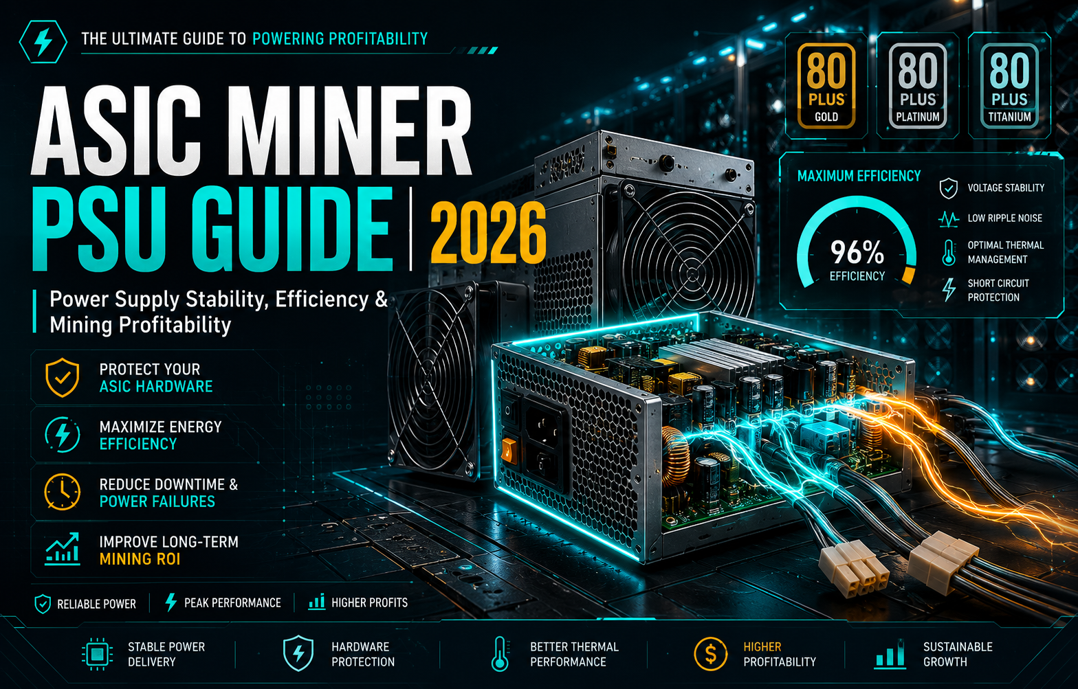 ASIC Miner PSU Guide: How Power Supply Units Affect Stability, Efficiency, and Mining Profitability