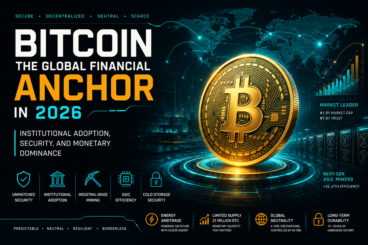 Why Bitcoin Remains the Global Financial Anchor in 2026: Institutional Adoption, Security, and Monetary Dominance