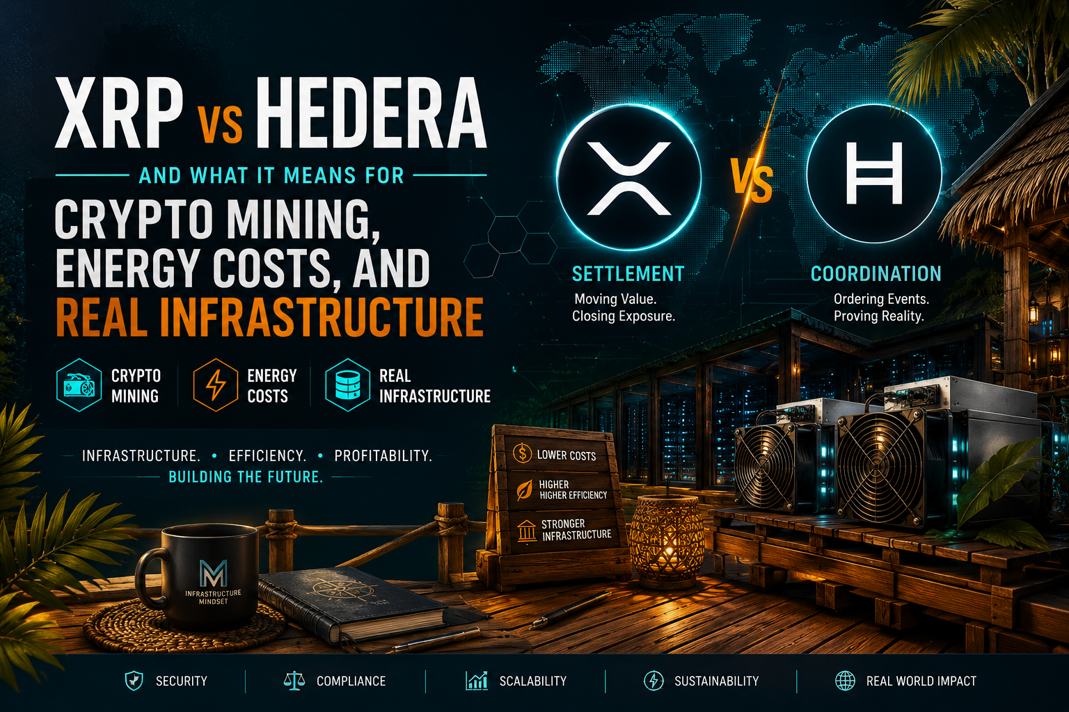 XRP vs Hedera: Implications for Crypto Mining, Energy Costs, and Real Infrastructure