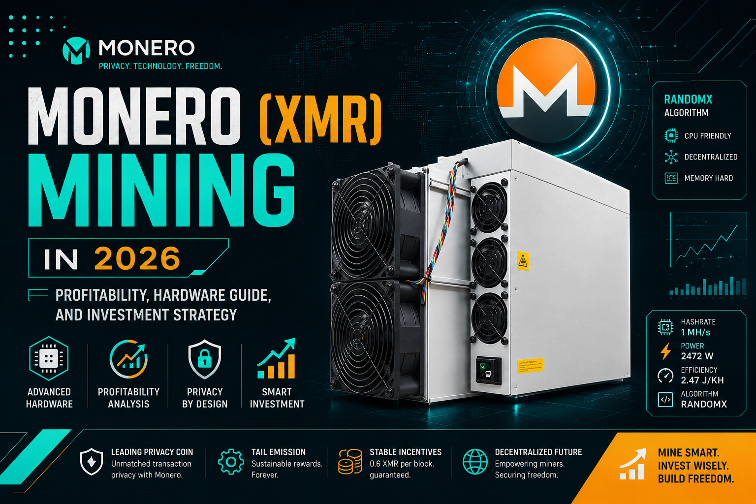 Monero (XMR) Mining in 2026: Profitability, Hardware Guide, and Investment Strategy
