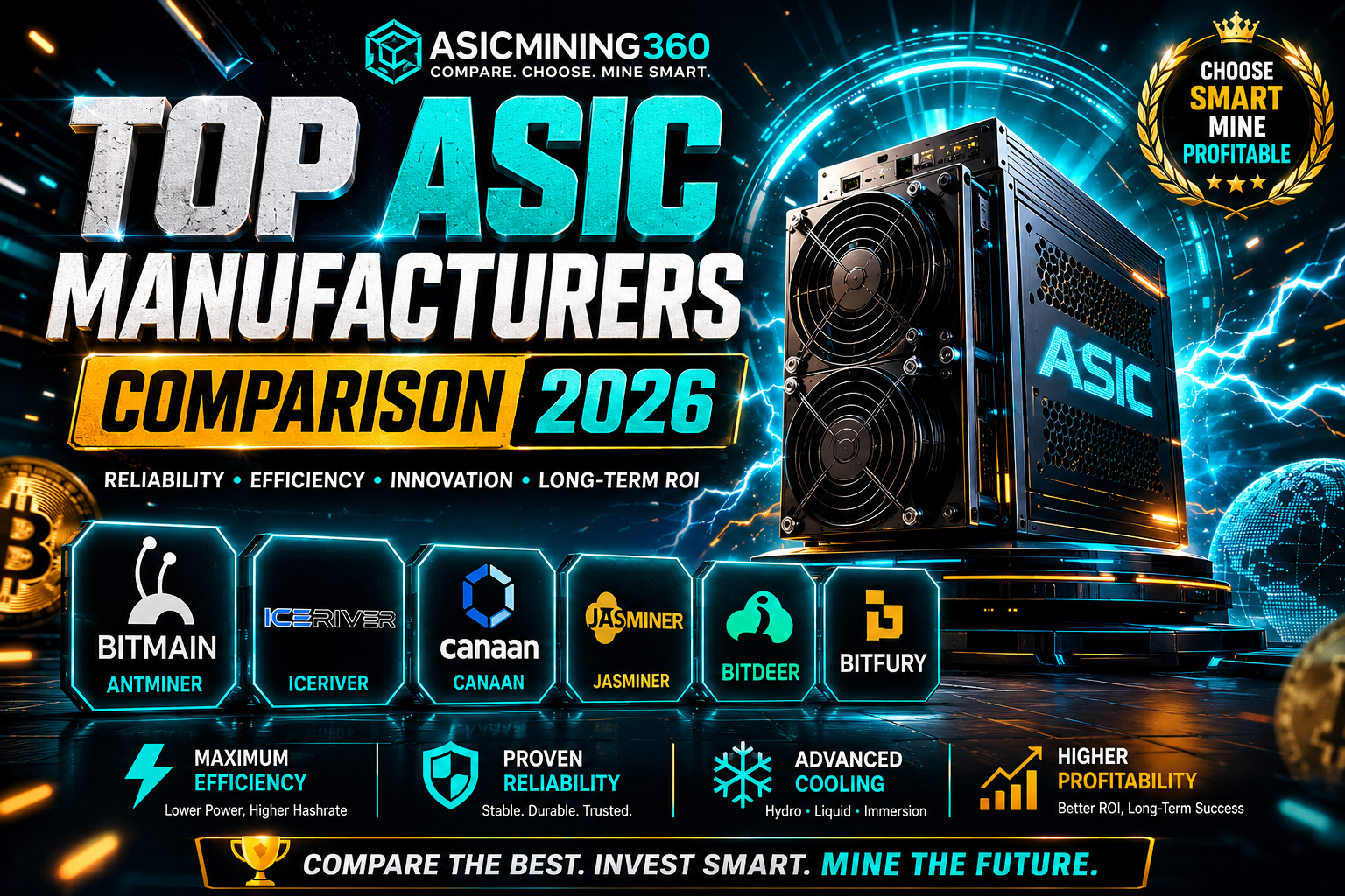 Top ASIC Manufacturers of 2026/2027: A Comprehensive Comparison of Efficiency, Geopolitical Risks, and Long-Term Mining ROI