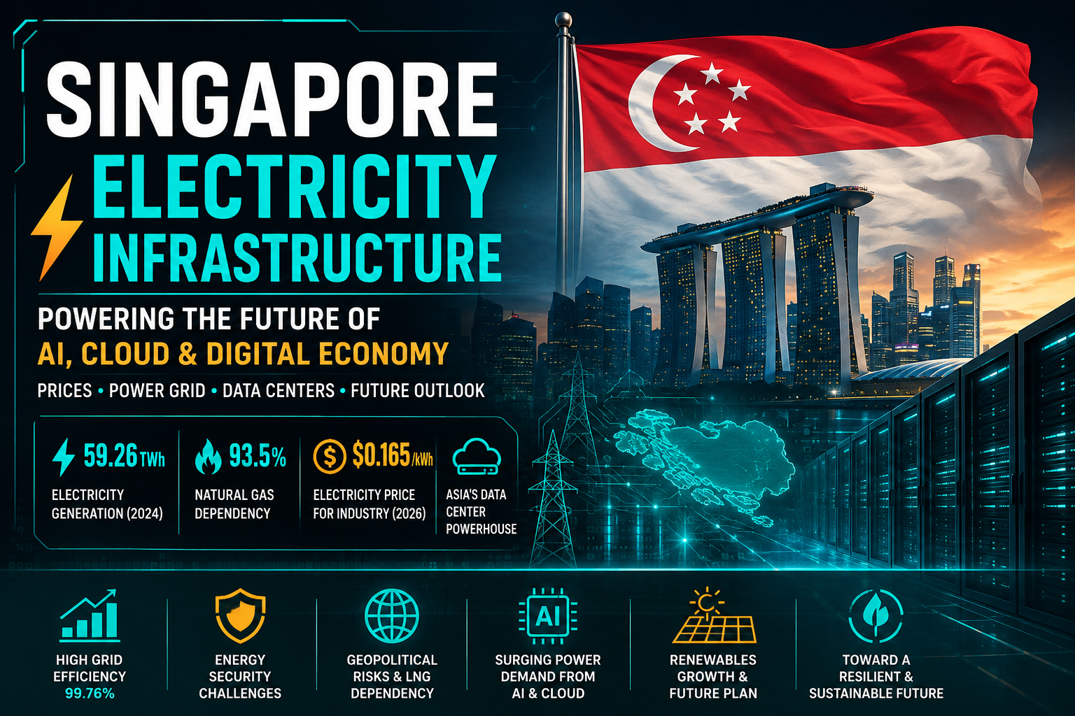 Singapore Electricity Infrastructure: Can Its Power Grid Support AI and Data Centers?